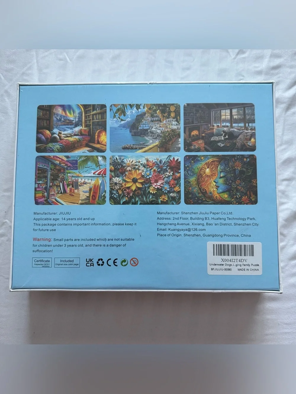 FUNNY UNDERWATER DOGS Jigsaw Puzzle 1000 Pieces Swimming Miniwan 70cmx50cm